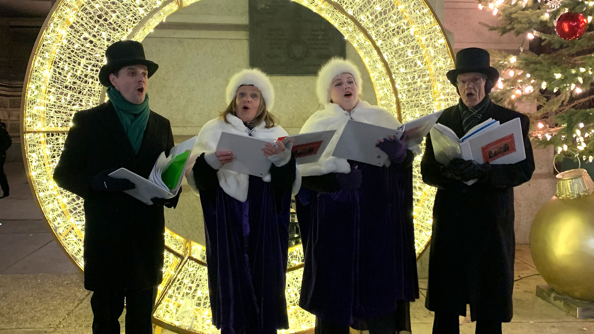 Carolers Singing on Broad Street